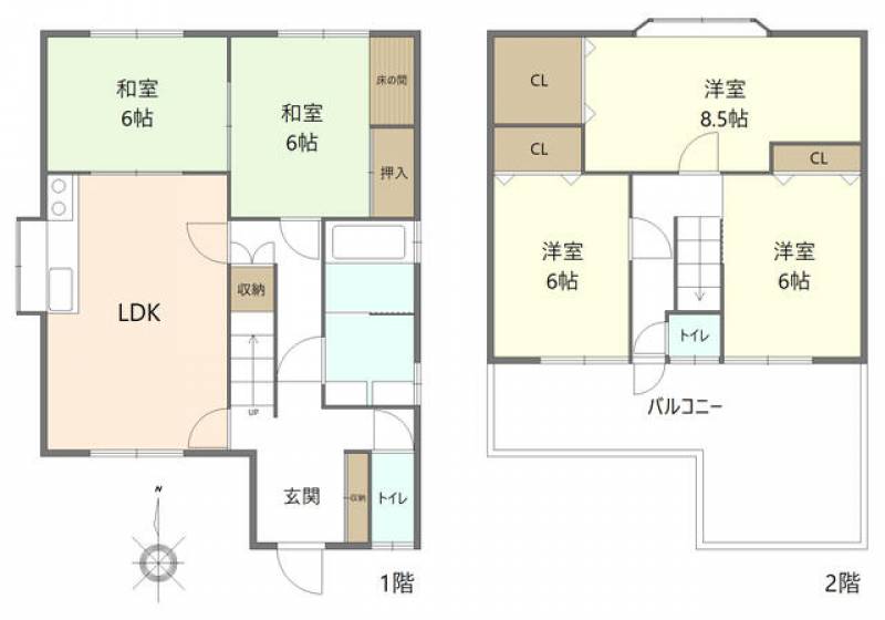 高松市太田下町 一戸建 の間取り画像