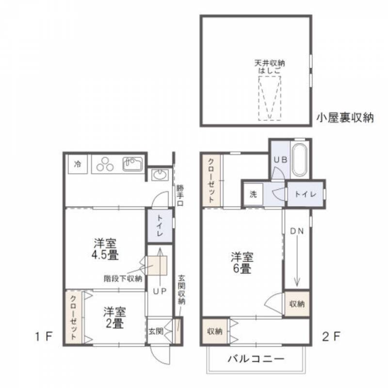 高松市扇町 一戸建 の間取り画像