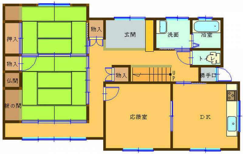 高松市松福町 一戸建 の間取り画像