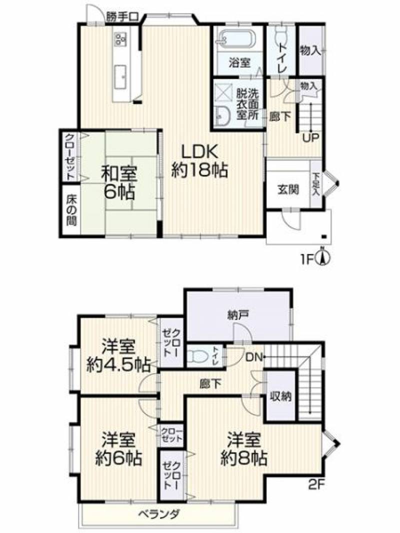 高松市牟礼町大町 一戸建 の間取り画像