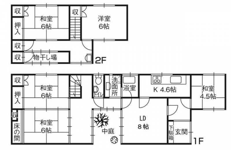 高松市松島町 一戸建 の間取り画像