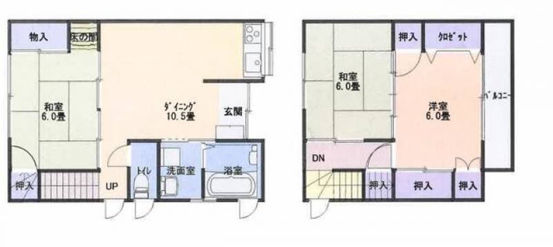 高松市扇町 一戸建 の間取り画像