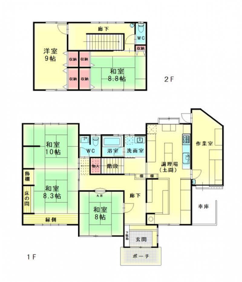 高松市香川町大野 一戸建 の間取り画像