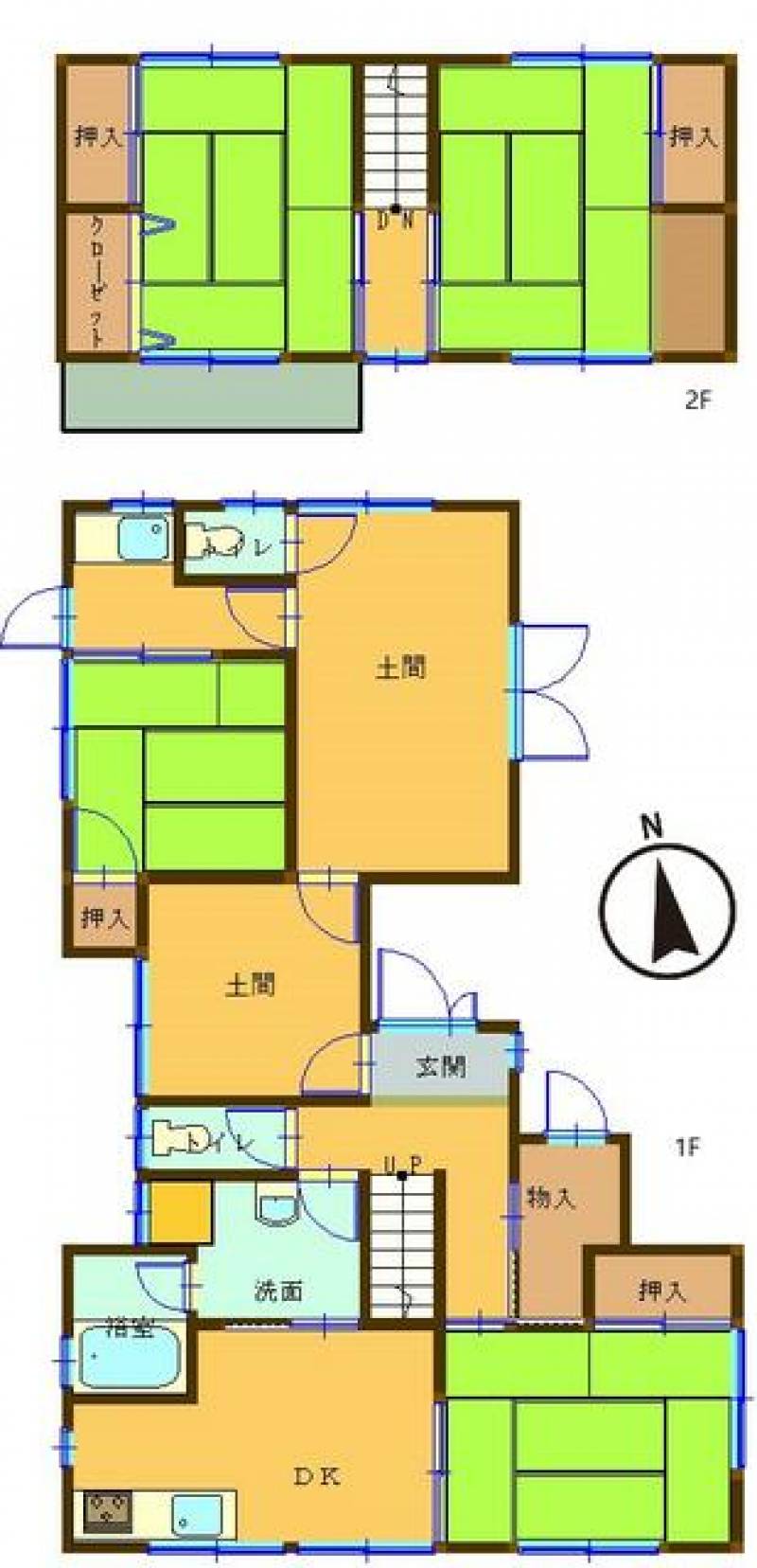 高松市多肥上町 一戸建 の間取り画像