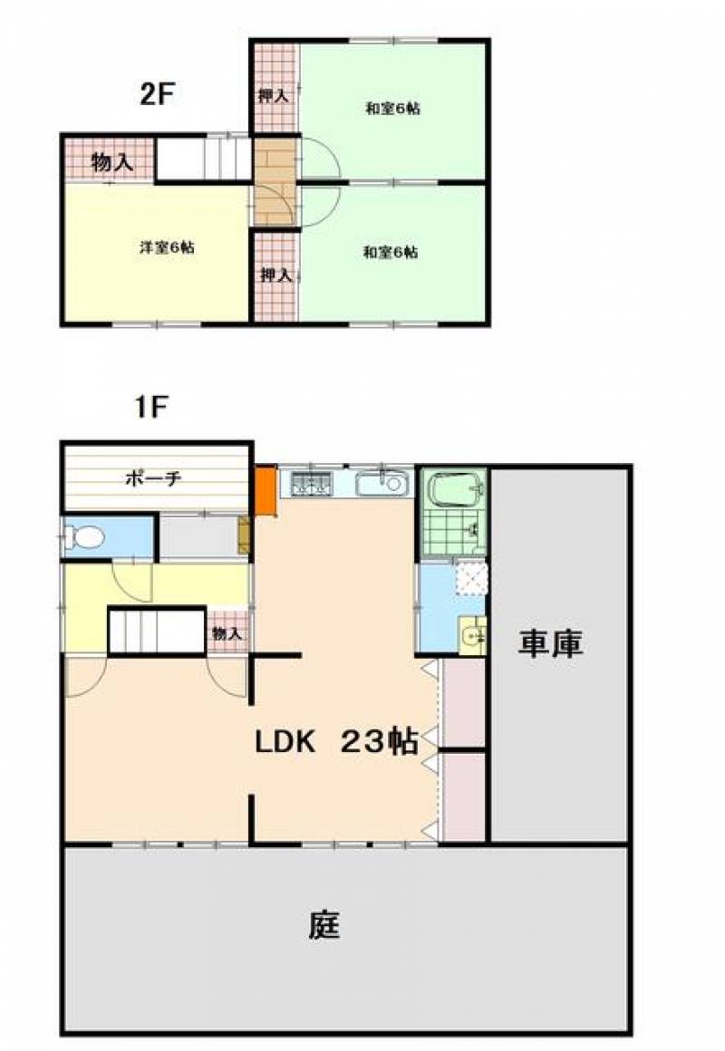 木田郡三木町井戸 一戸建 の間取り画像