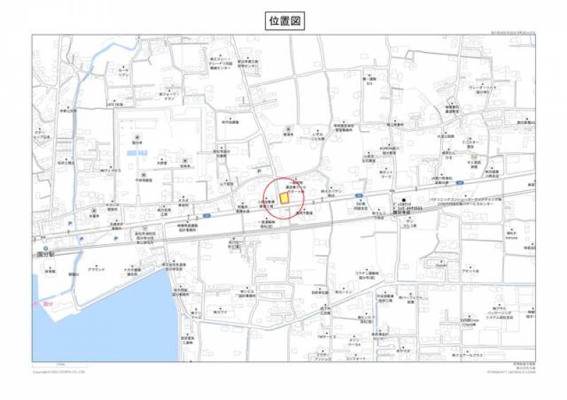 高松市国分寺町国分  の区画図