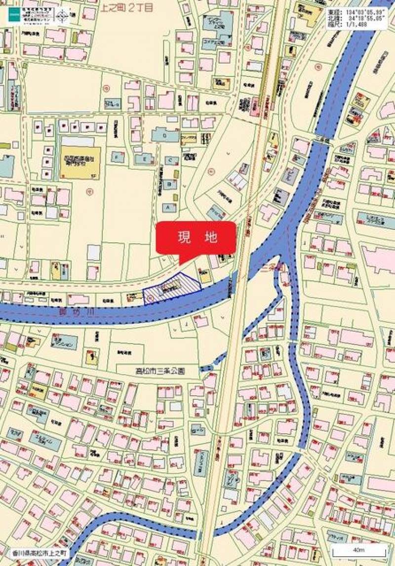高松市上之町  の区画図