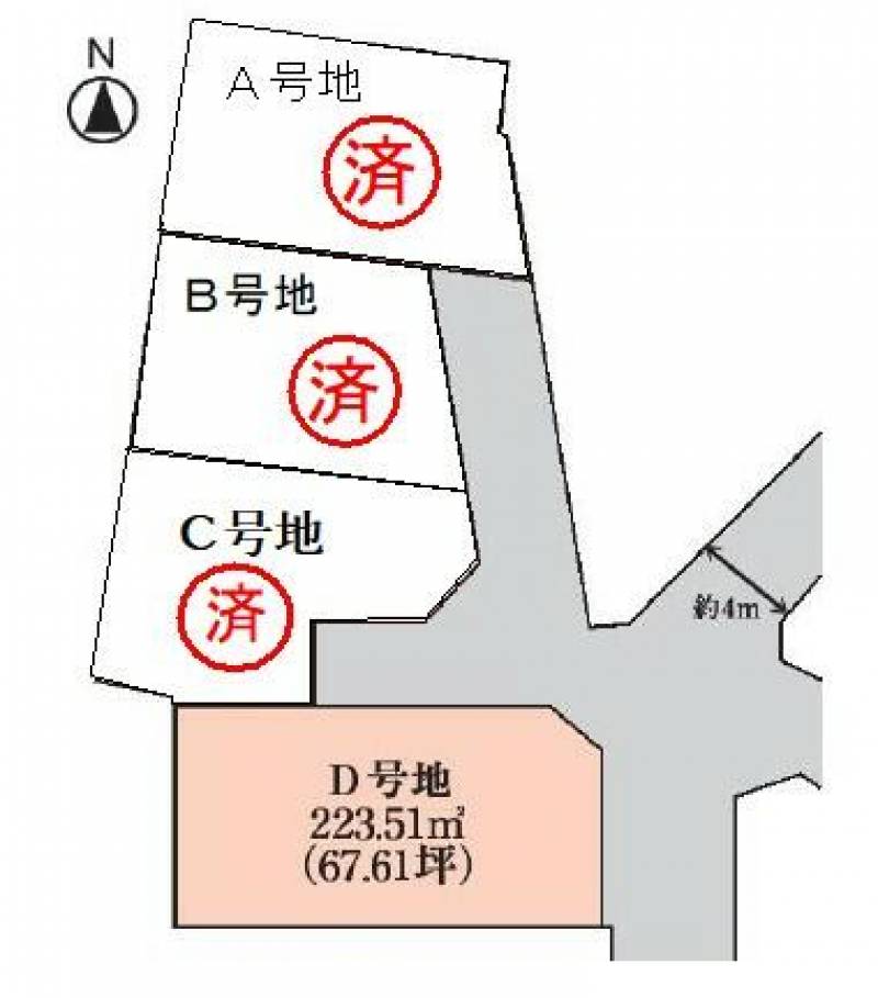 高松市伏石町  の区画図