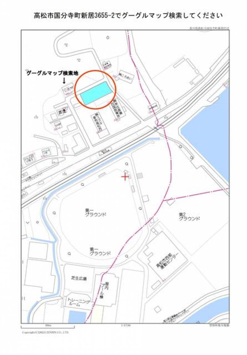 高松市国分寺町新居  の区画図