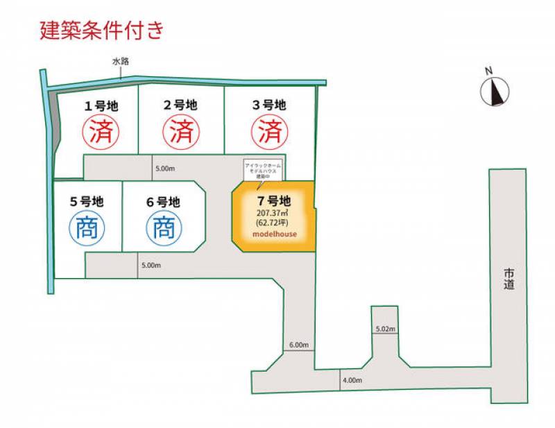 高松市多肥上町  の区画図