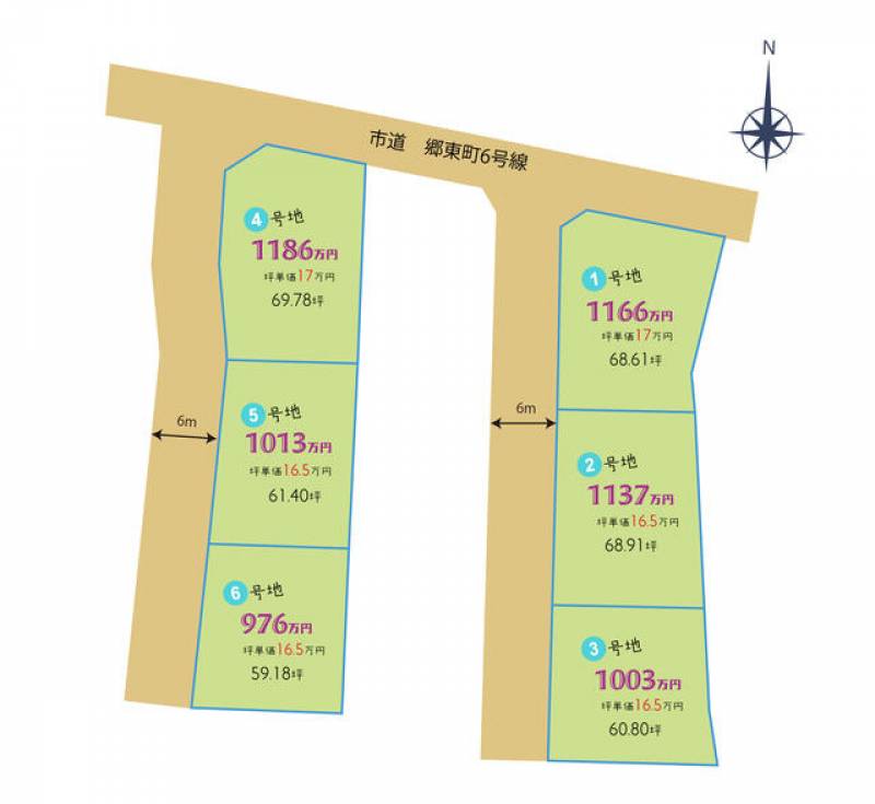 高松市香西東町  の区画図