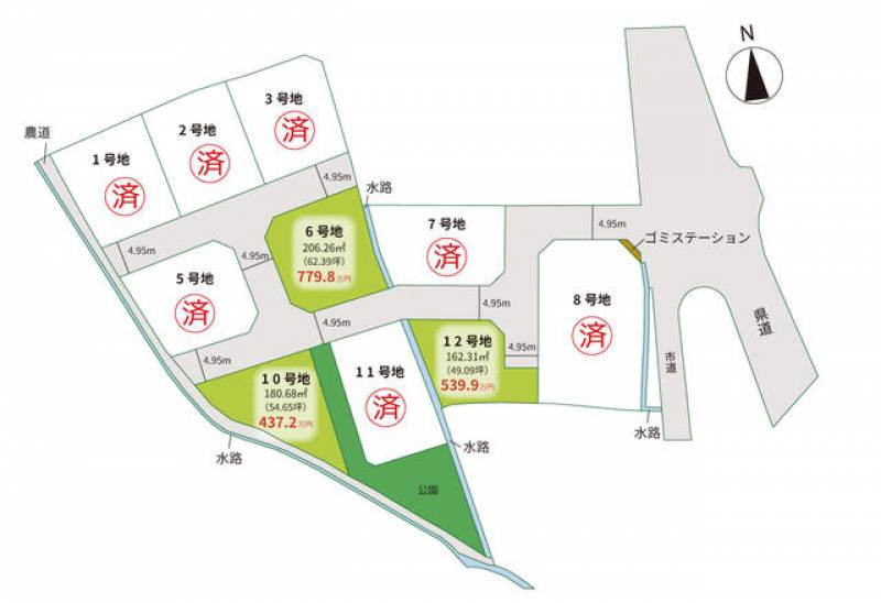 さぬき市志度  の区画図