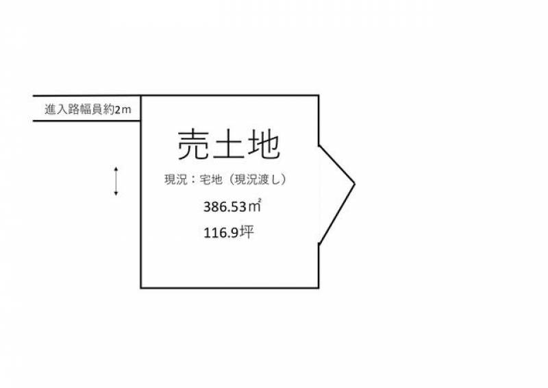 高松市屋島中町  の区画図