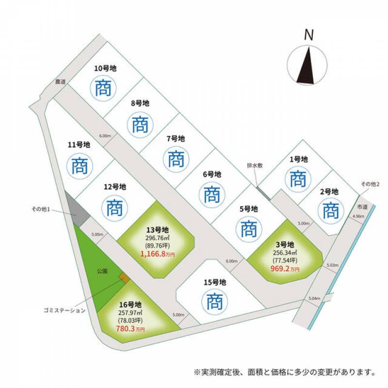 高松市三谷町  の区画図