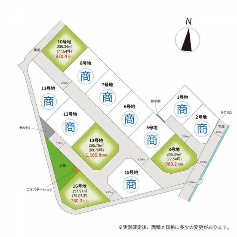 高松市三谷町  の区画図