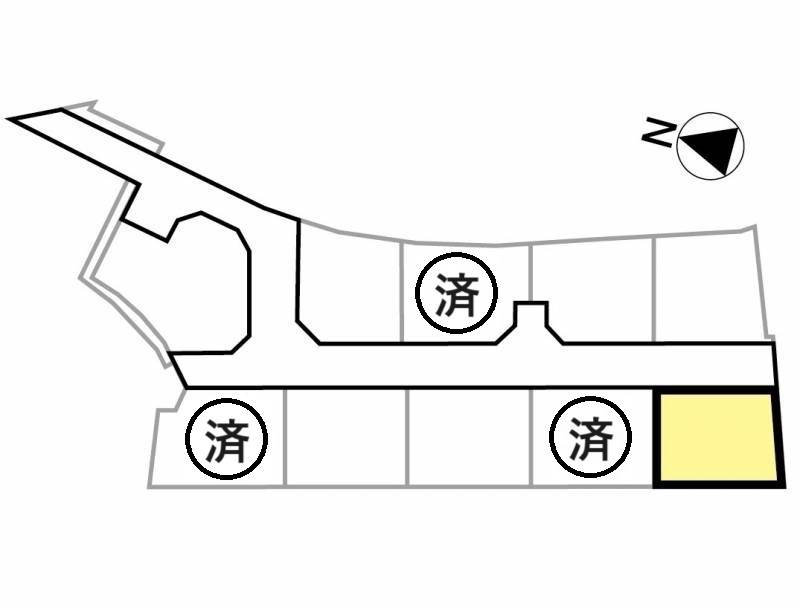 丸亀市今津町 12号地の区画図