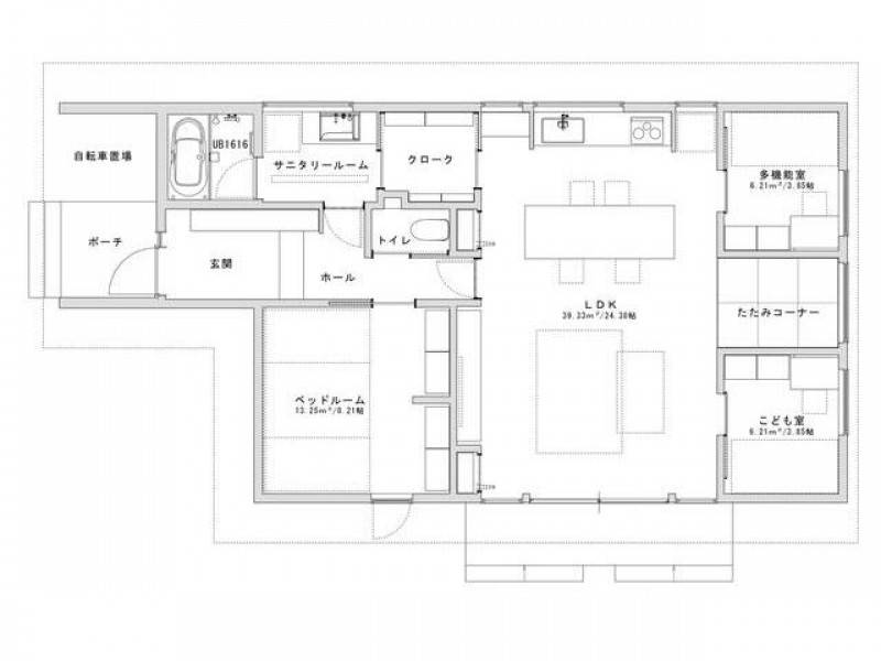 高松市国分寺町新名 一戸建 コンセプト住宅X in 国分寺町の間取り画像