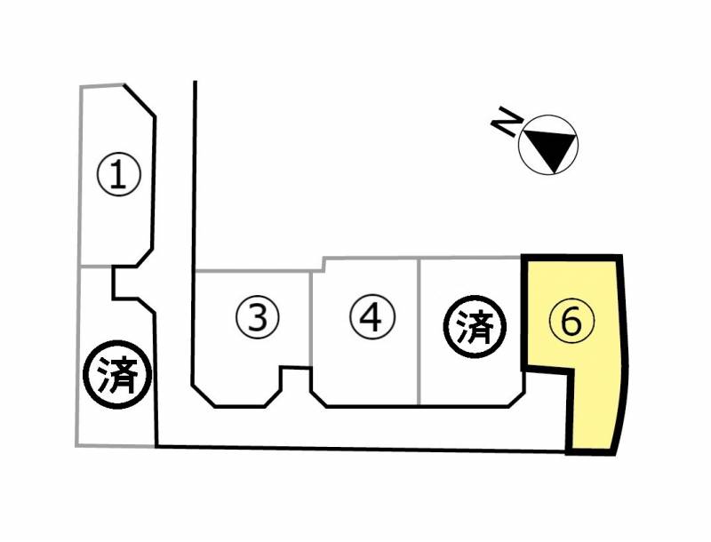 丸亀市金倉町 6号地の区画図