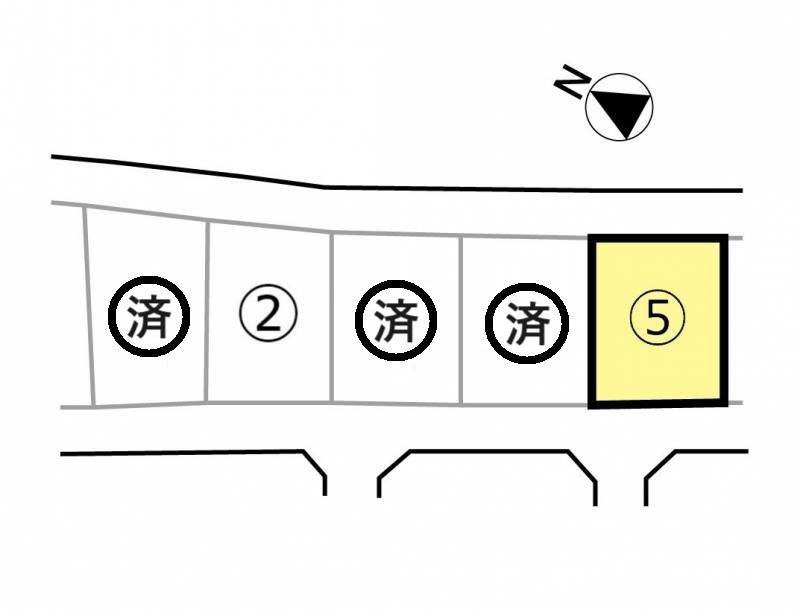 丸亀市三条町 丸亀市三条町5号地の区画図