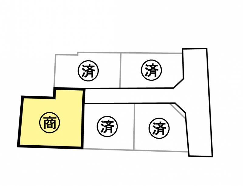 丸亀市垂水町 売土地の区画図