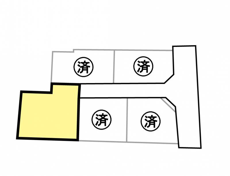 丸亀市垂水町 売土地の区画図