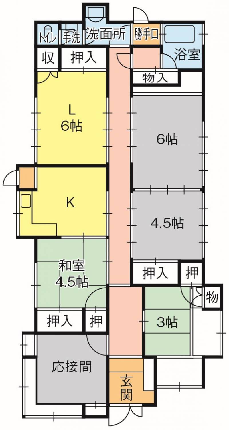 善通寺市南町 一戸建 の間取り画像