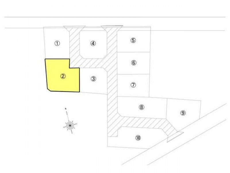 高松市林町 2号地の区画図
