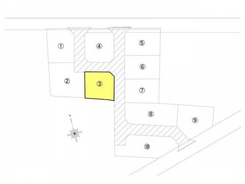 高松市林町 3号地の区画図