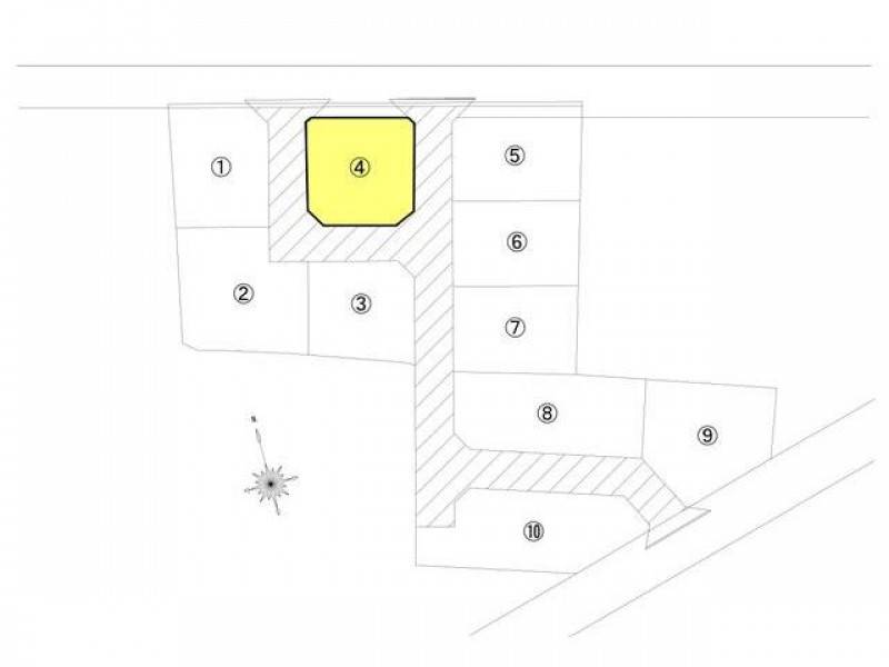 高松市林町 4号地の区画図