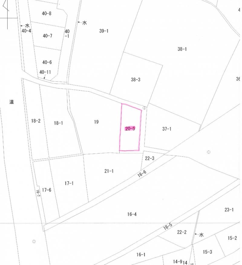 高松市香西東町 の区画図