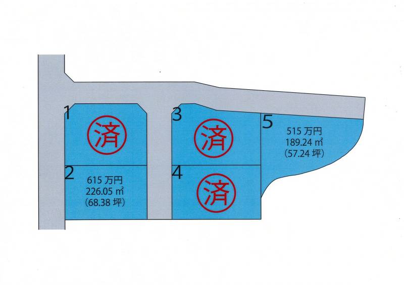 さぬき市志度 シエル　クレール志度Ⅰ2号地の区画図