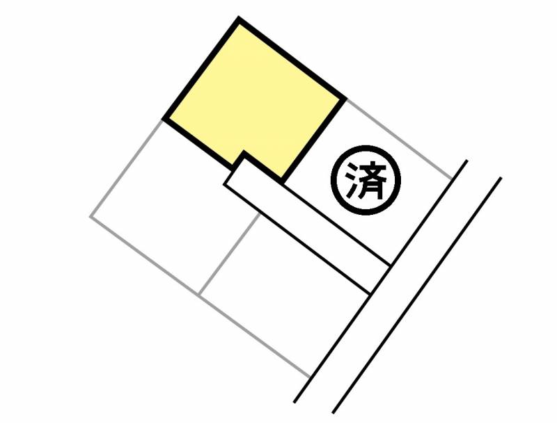 観音寺市柞田町 2号地の区画図