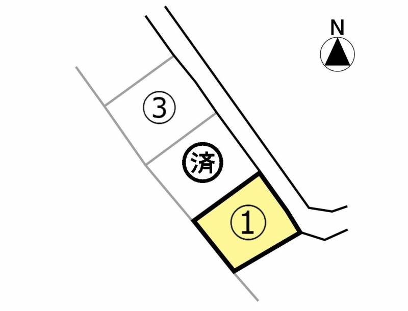 三豊市山本町大野 山本町大野　Ｂ1号地の区画図