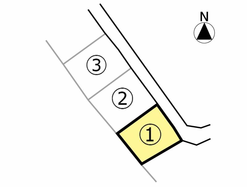 三豊市山本町大野 山本町大野　Ｂ1号地の区画図