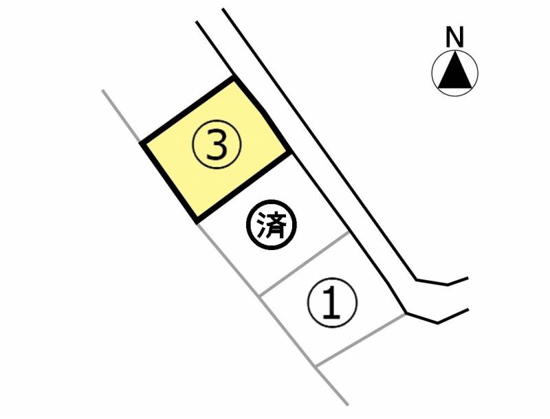 三豊市山本町大野 山本町大野　Ｂ3号地の区画図