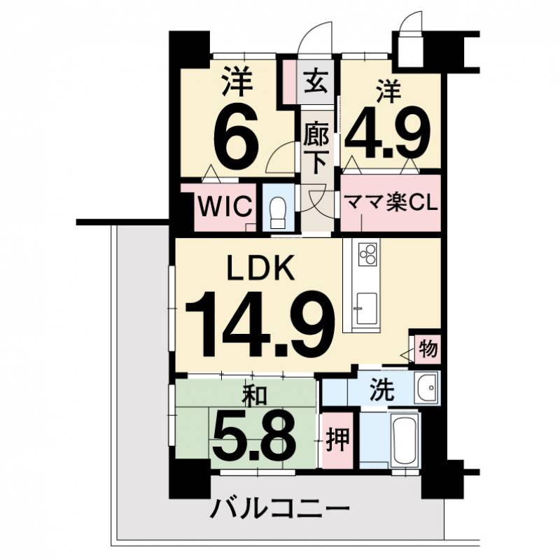 アルファスマート宇多津駅北 の間取り画像