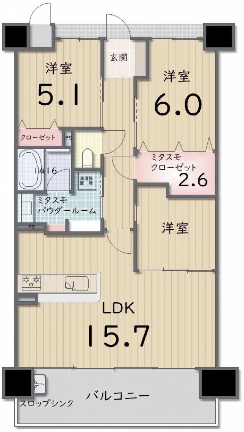 アルファステイツ今里町 902の間取り画像