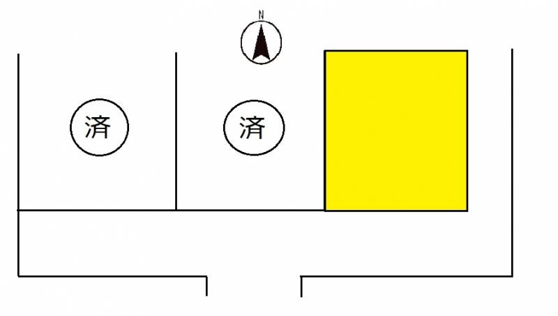 丸亀市土器町西 土器西六丁目分譲地の区画図