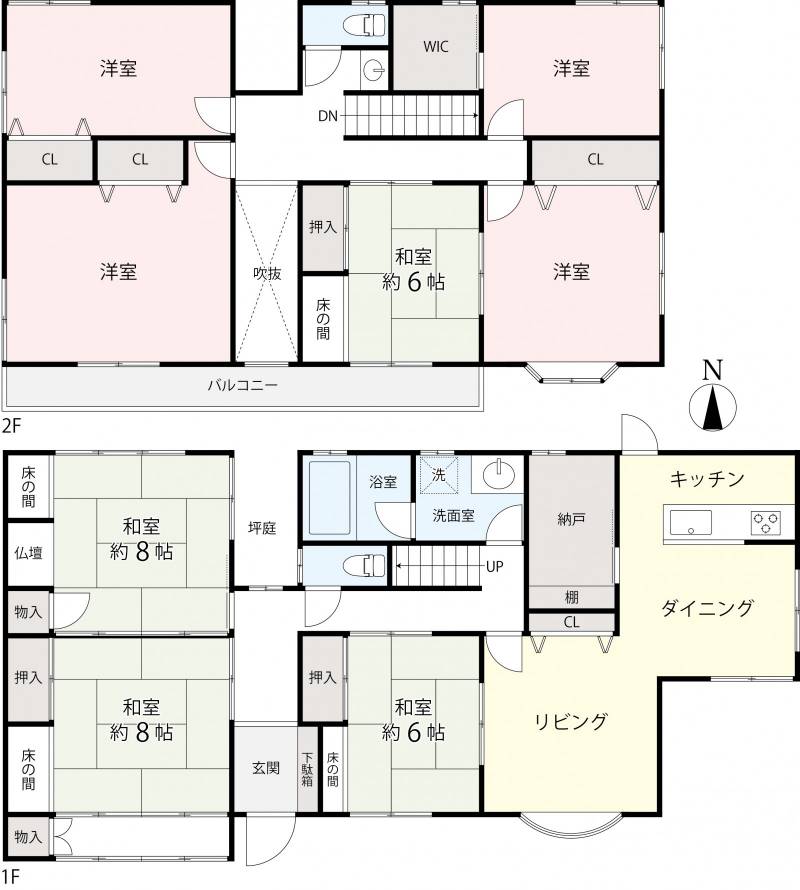 坂出市谷町 一戸建 の間取り画像