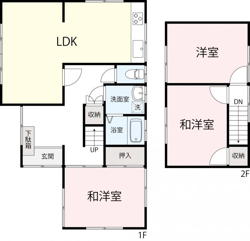 高松市鬼無町佐料 一戸建 の間取り画像