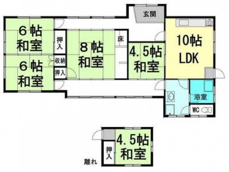 丸亀市飯山町川原 一戸建 の間取り画像