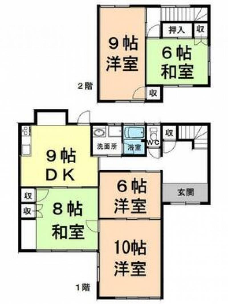 丸亀市郡家町 一戸建 の間取り画像