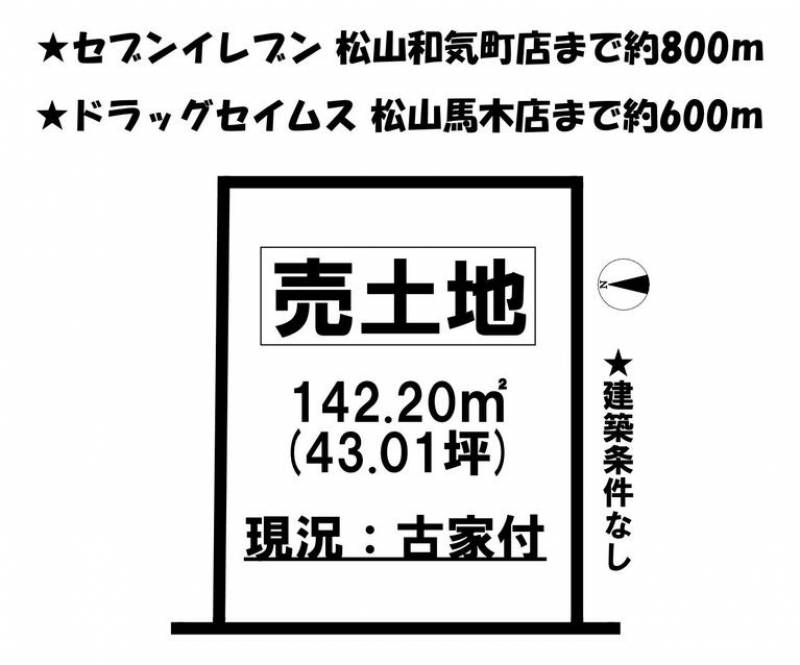 松山市馬木町  の区画図