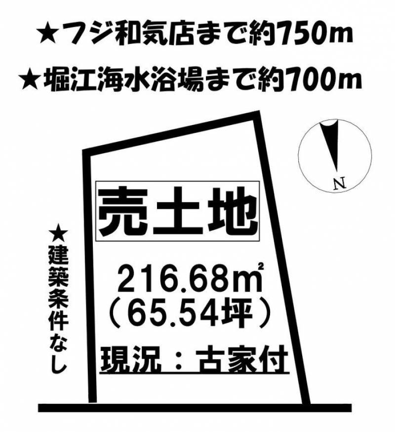 松山市堀江町  の区画図