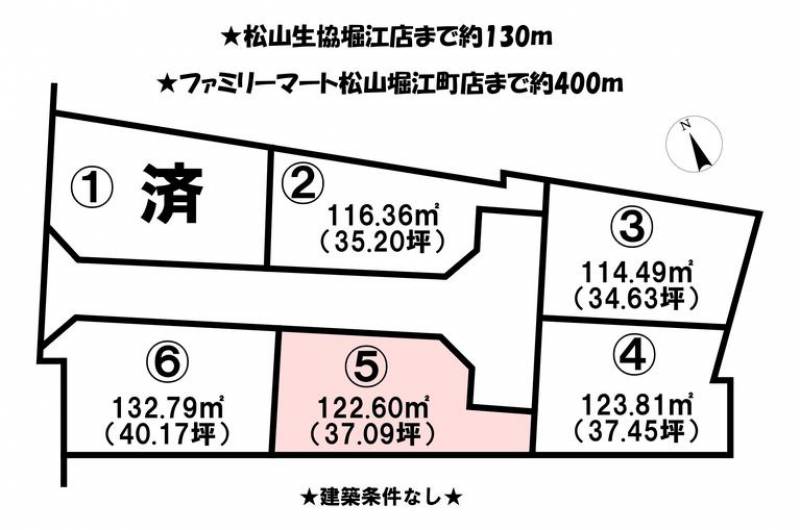 松山市堀江町  の区画図