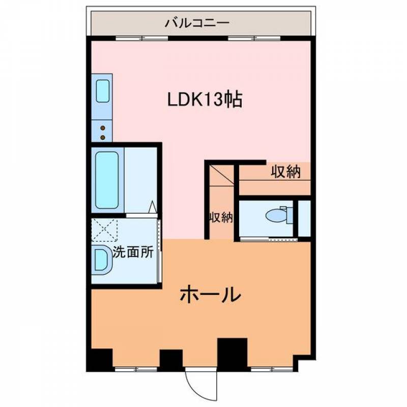 新居浜市 泉宮町 (新居浜駅) 10階 1LDK の間取り画像