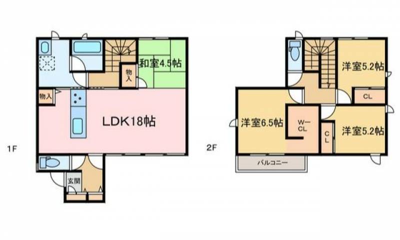 新居浜市河内町 一戸建 の間取り画像