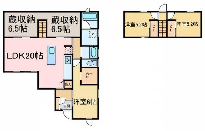 新居浜市河内町 一戸建 の間取り画像