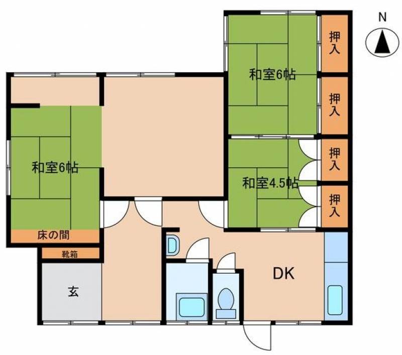 新居浜市喜光地町 一戸建 の間取り画像