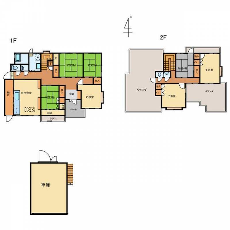 四国中央市中曽根町 一戸建 の間取り画像